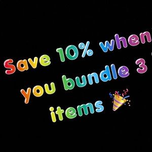 10% off when you purchase 3 items